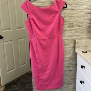 Pink shift dress